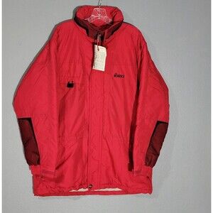 Nordic Snowmobile Red Puffer Jacket Sz Large.